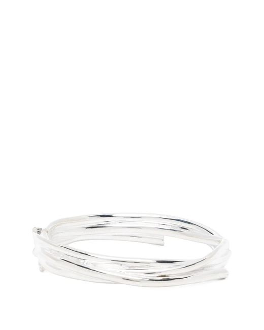 Completedworks White Sculptural-Bangle Bracelet