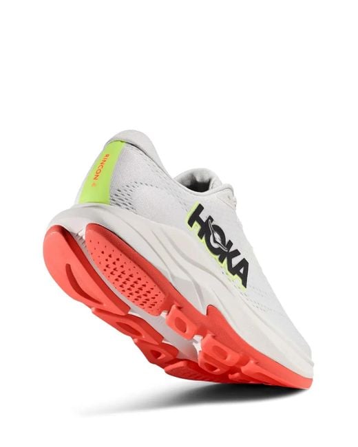 Hoka One One White Rincon 4 Sneakers