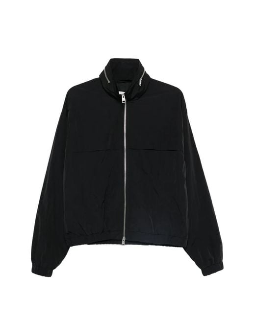AMI Black Zip-Up Bomber Jacket for men
