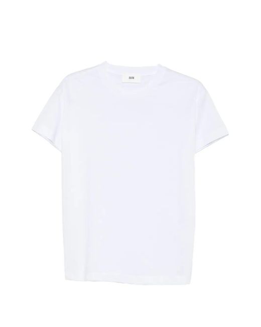 SOLOTRE White Crew-Neck T-Shirt