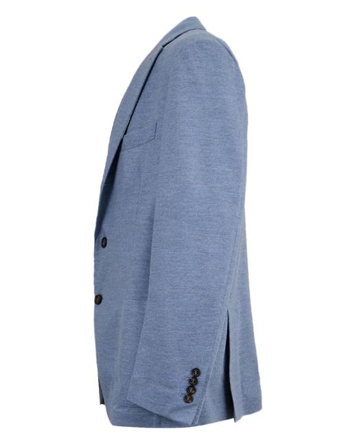 Eleventy Blue Single-Breasted Blazer for men