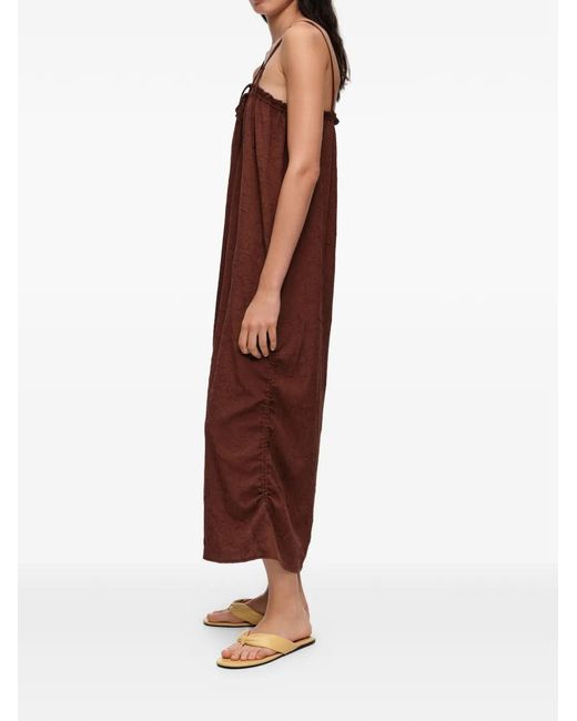 Bimba Y Lola Red Midi Dress With Adjustable Straps