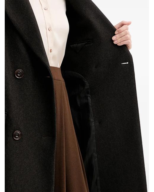 Sessun Black Nara Double-Breasted Coat