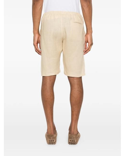 Kiton Natural Drawstring Shorts for men