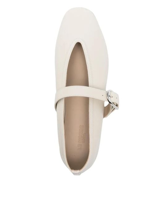 Le Monde Beryl White Stella Ballerinas