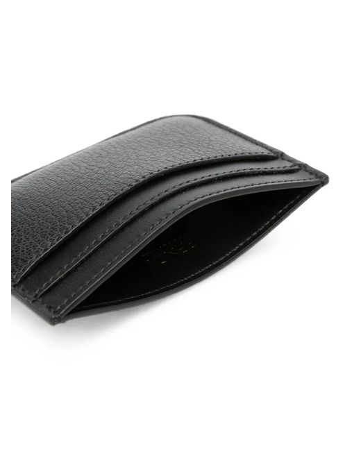 Fendi Black Ff-Plaque Wallet