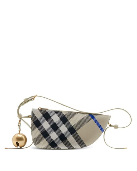Mini sac porté épaule Shield Sling Burberry en coloris Metallic
