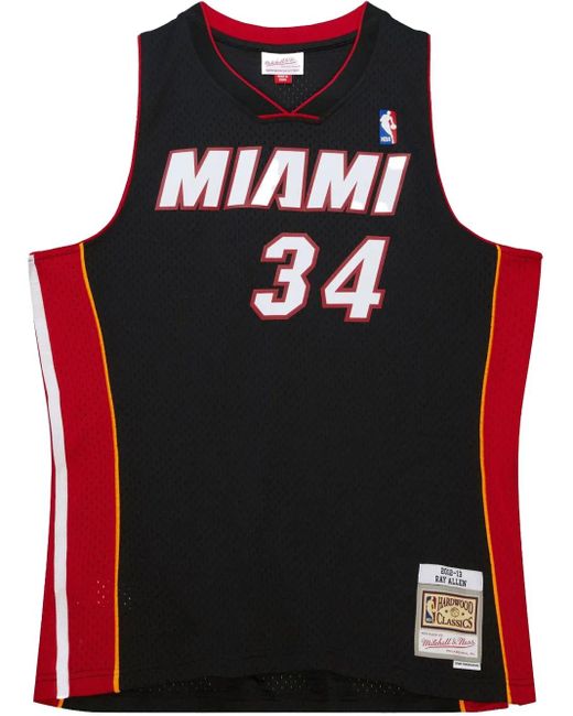 Mitchell & Ness Black Road Finals "Nba Miami Heat 2012 Ray Allen" Jersey for men