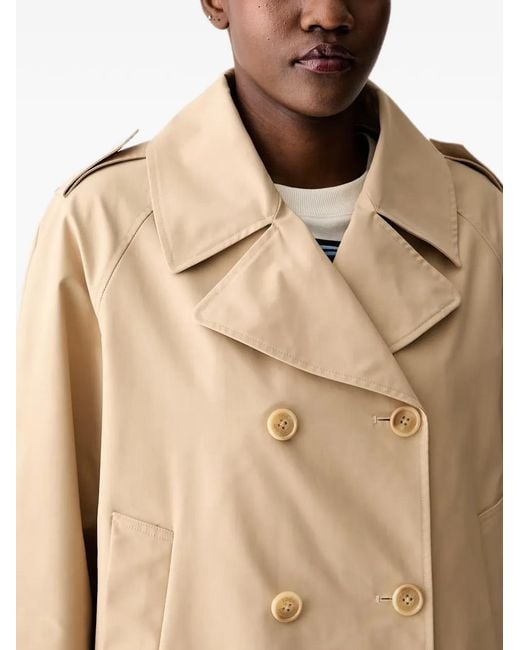 Joop! Blue Double-Breasted Trench Coat
