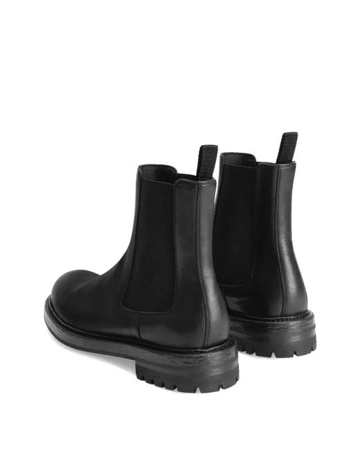 Dolce & Gabbana Black Round Toe Beatles Boots for men