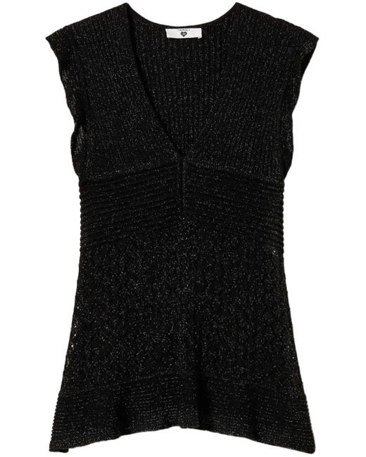 Twinset Black Knitted Top