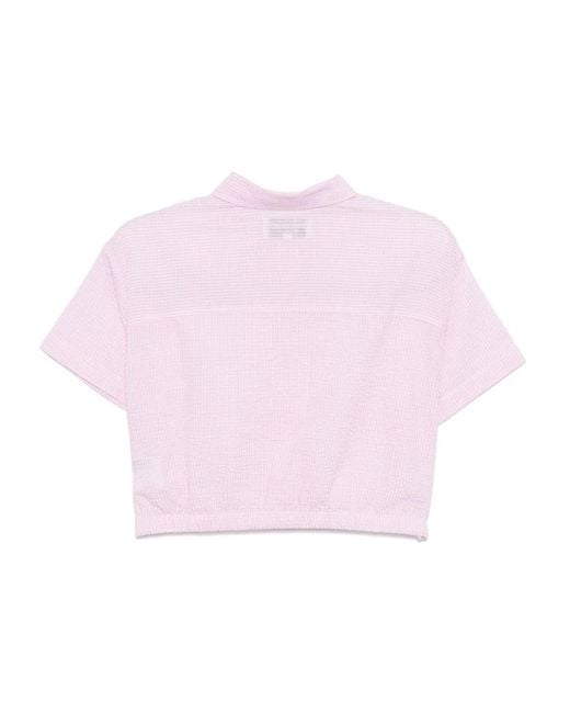 Chocoolate Pink Cropped Shirt Jacket