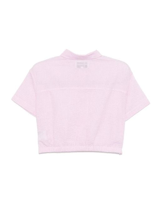 Chocoolate Pink Cropped Shirt Jacket