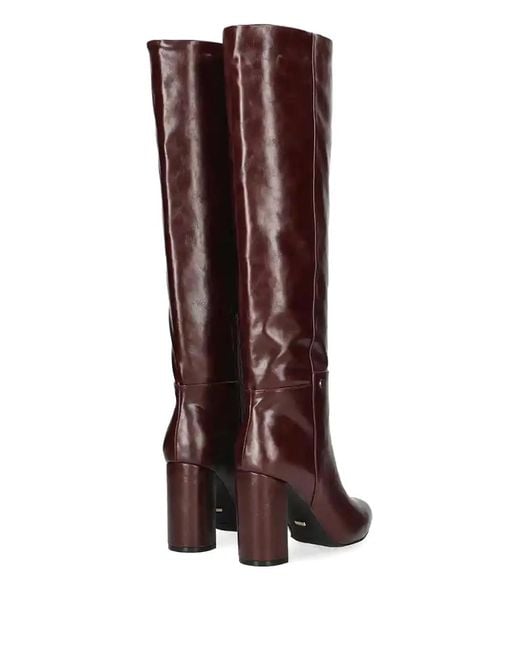 Mexx Brown Block-Heel Knee-High Boots