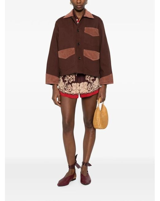Bode Brown Pocket Corduroy Jacket