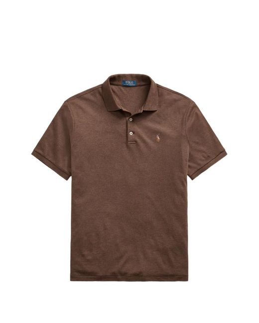 Polo Ralph Lauren Brown Embroidered Polo Shirt for men