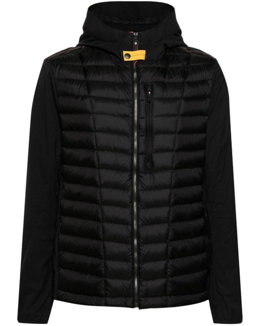 Parajumpers Black Quilted Hooded Jacket for men