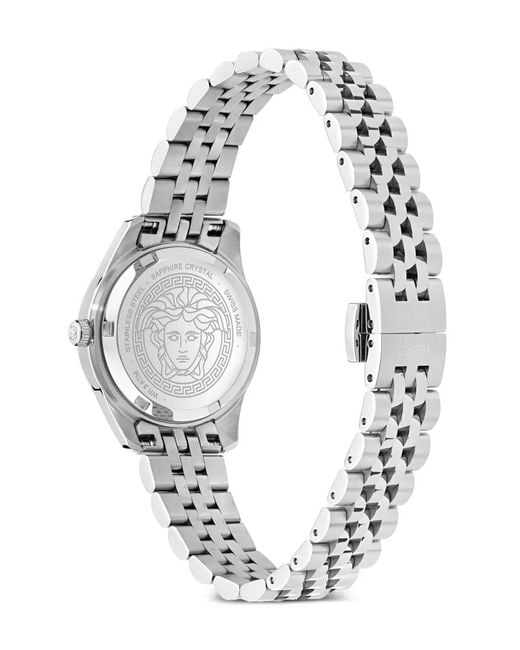 Versace White Greca Diamond 30Mm