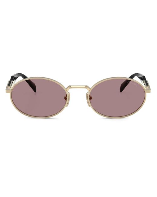 Prada Pink Round-Frame Sunglasses