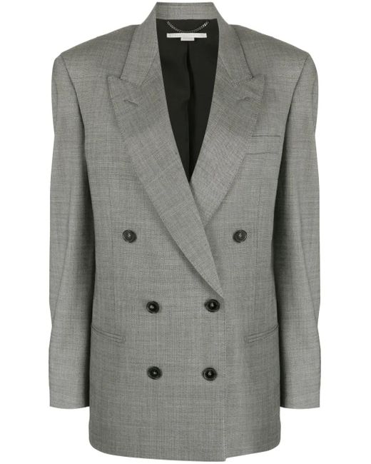 Stella McCartney Gray Jackets Black
