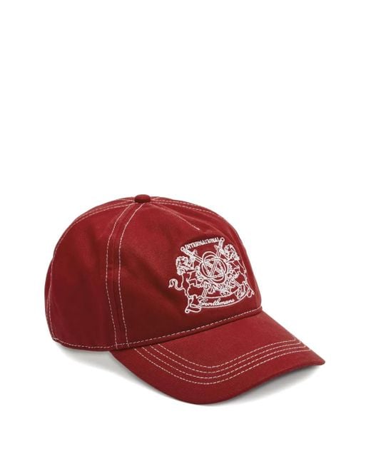 Gorra con distintivo bordado C.r.a.f.t de hombre de color Red