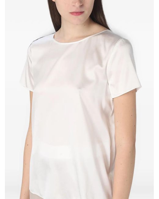 Giorgio Armani White Short-Sleeve Blouse