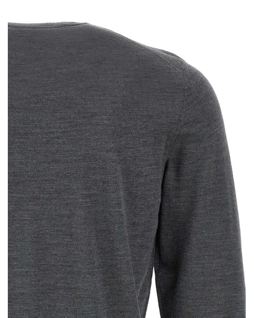 FILIPPO DE LAURENTIIS Gray Merino Wool Sweater for men