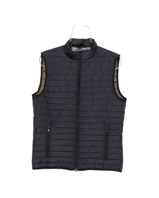 Geox Blue Wilmer Quilted Gilet for men
