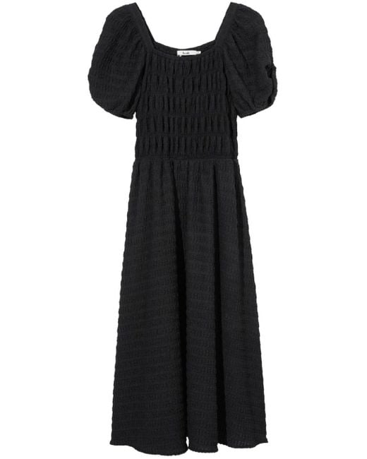 Robe mi-longue froncée B+ AB en coloris Black