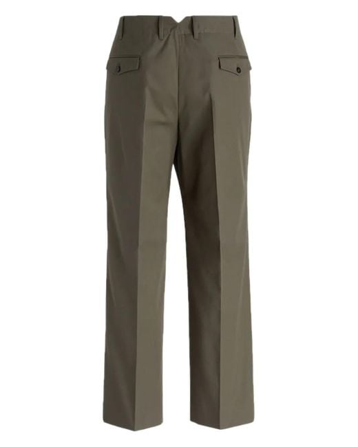 PT Torino Gray Pleated Trousers for men