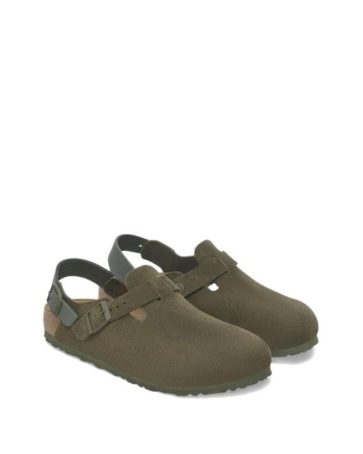 Birkenstock Green Tokio Buckled Backless Clogs for men