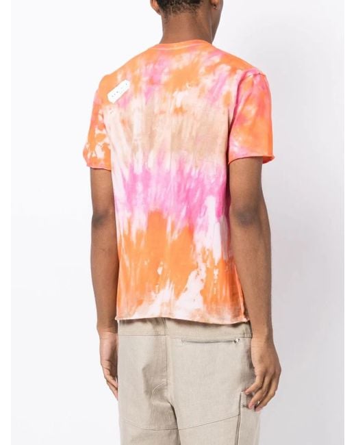 Stain Shade Pink X Hiroshi Fujiwara T-Shirt À Imprimé Tie-Dye for men