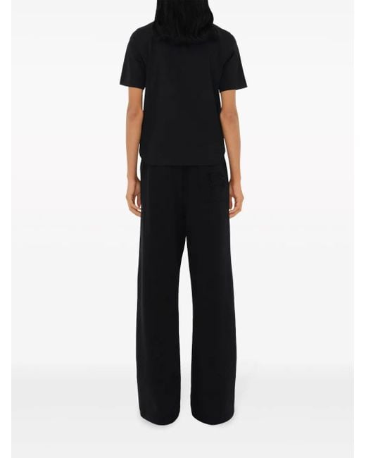 T-Shirt En Coton À Logo Ekd Burberry en coloris Black