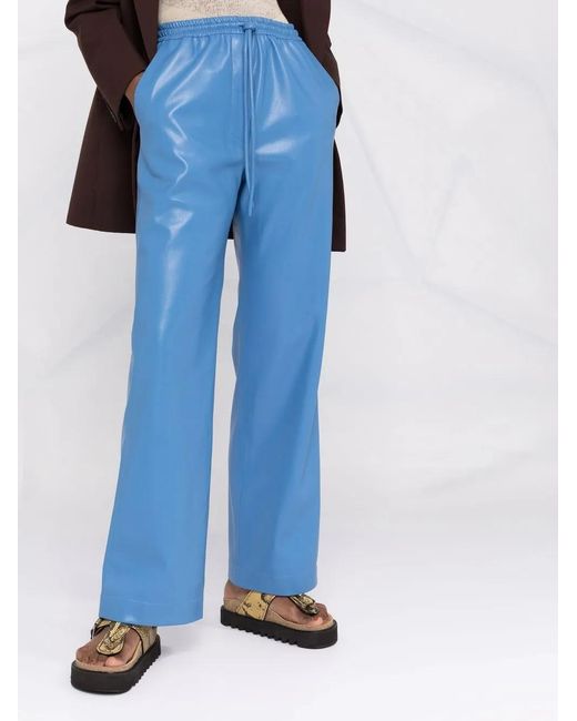 Pantalones con cordones Nanushka de color Blue