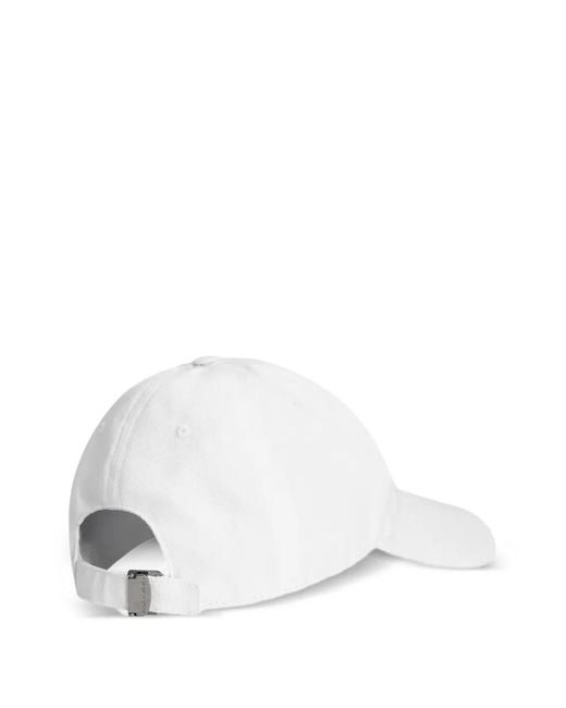 Dolce & Gabbana White Logo-Patch Baseball Cap for men
