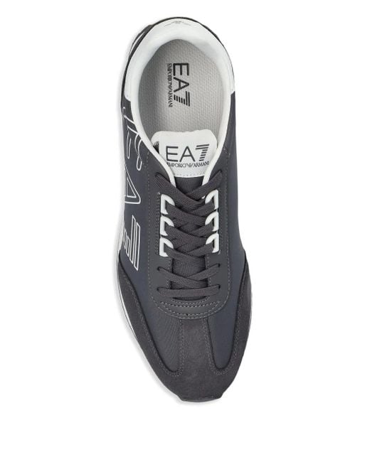 Sneakers Con Logo di EA7 in Gray da Uomo