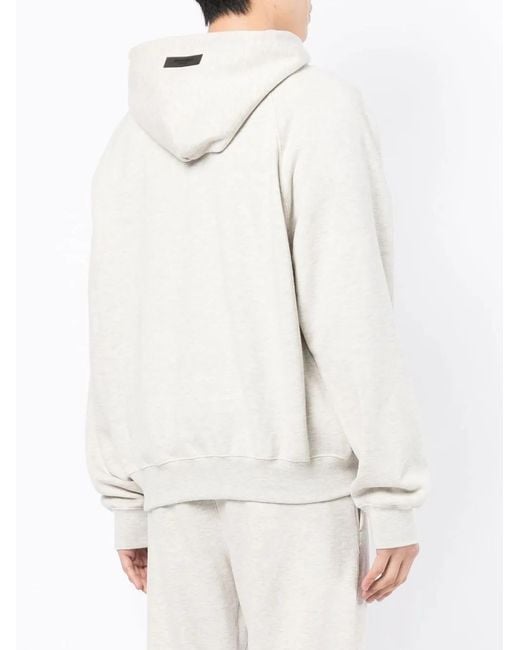 Fear Of God White '1977' Print Hoodie for men