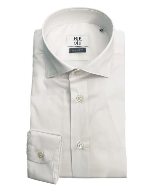 MASTRICAMICIAI White Long-Sleeved Shirt for men