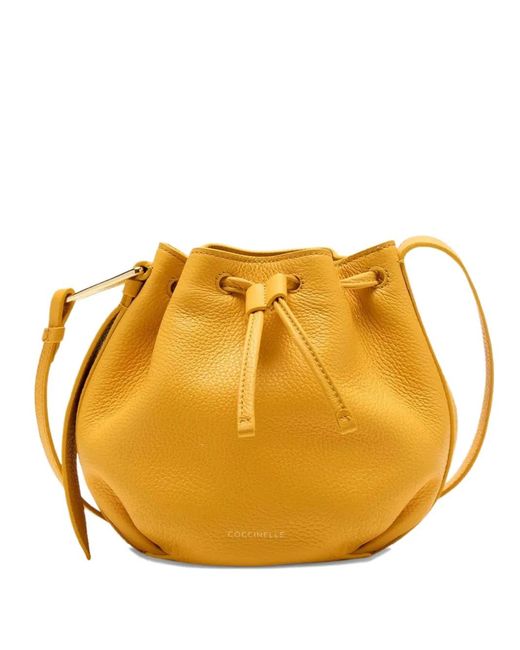 Coccinelle Orange Malory Drawstring Mini Bag