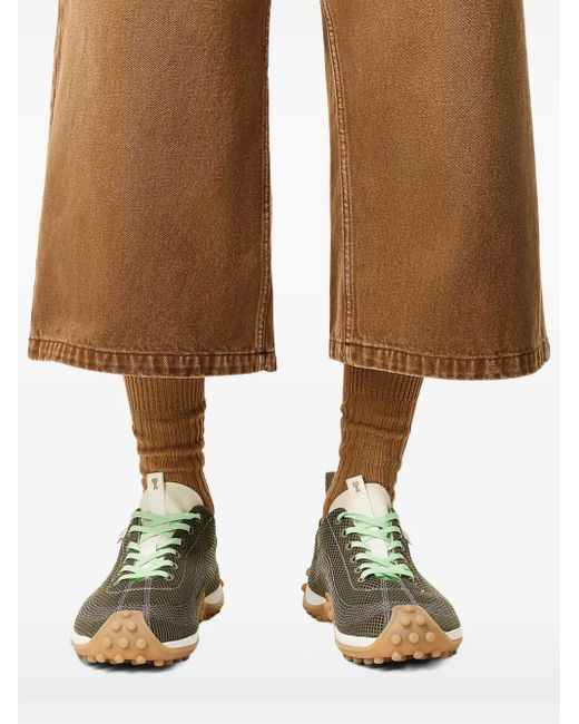 AMI Mirage Mesh Sneakers in het Green