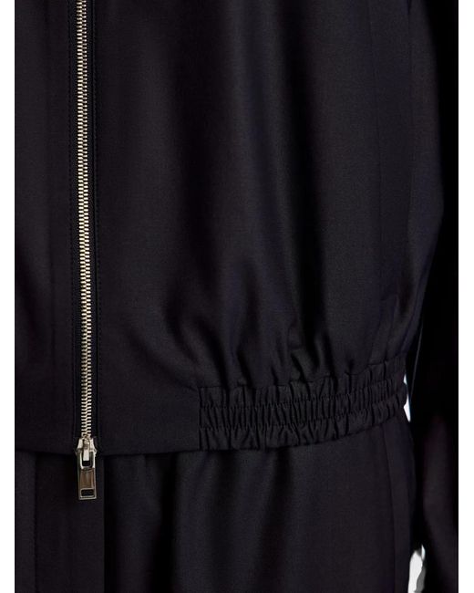 12 STOREEZ Blue Zip-Up Elasticated-Waist Bomber Jacket
