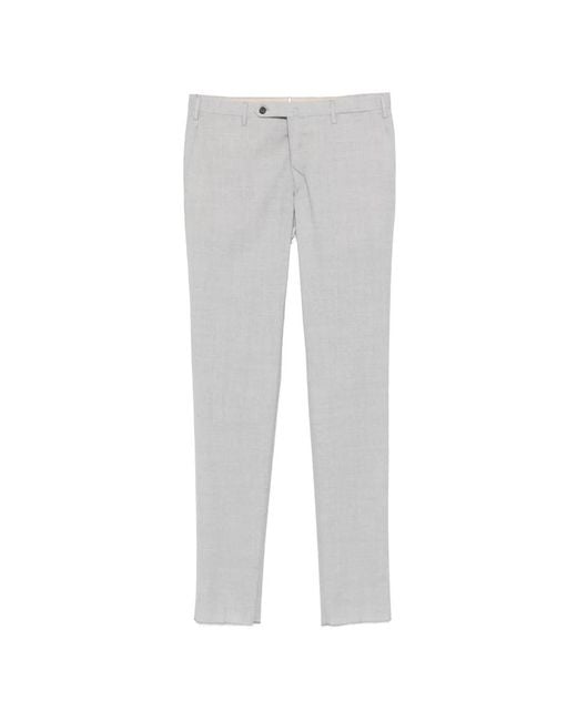 Incotex Gray Pantalon Évasé À Boutonnière for men