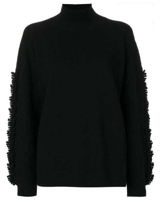 Barrie Black Troisieme Dimension Cashmere Turtleneck Pullover