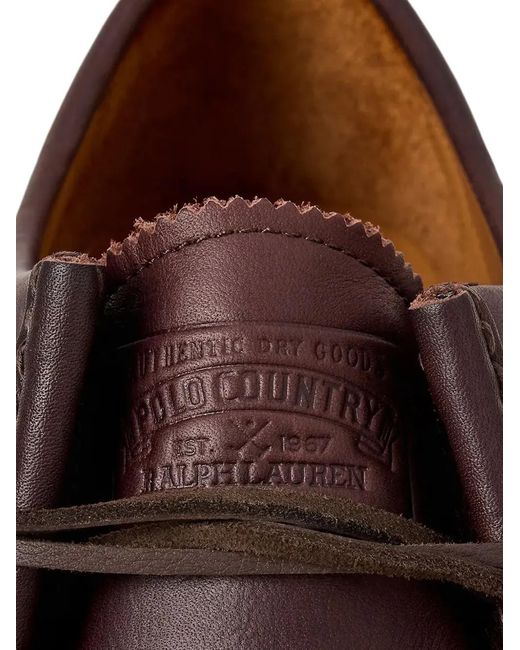 Polo Ralph Lauren Brown Leather Loafers for men