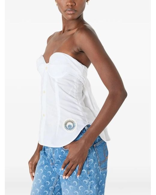 MARINE SERRE White Upc Shirts Top