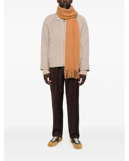 Amaranto Natural Zip-Up Welt-Pocket Jacket for men
