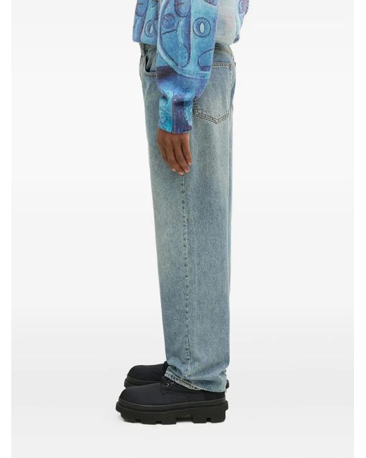 Thisisneverthat Blue Five-Pocket Jeans for men