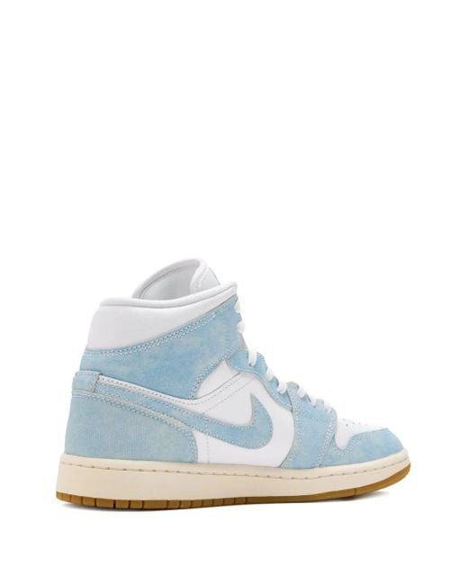 Nike Blue Air Jordan 1 High-Top Sneakers
