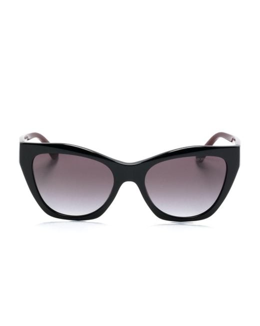 Emporio Armani Black Sonnenbrille mit Cat-Eye-Gestell
