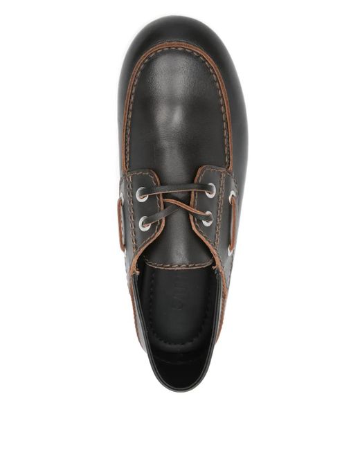 Sandro Gray Leather Oxford Shoes